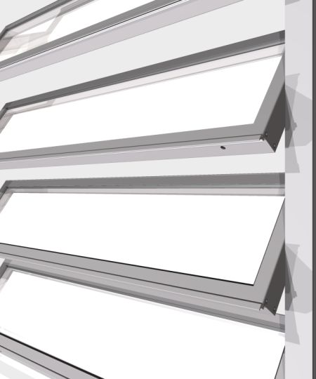 Coltlite Lamellenfenster System CLN - Nicht thermisch getrennt