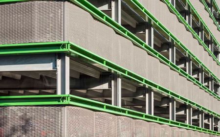 Parkhaus Heilbronn - Fassadenverkleidung - Nahansicht
